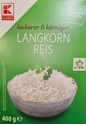 Rice long grain front packaging