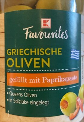 Griechische Oliven K-Favourites front packaging