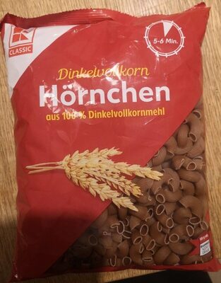 Dinkelvollkorn Nudeln Hörnchen