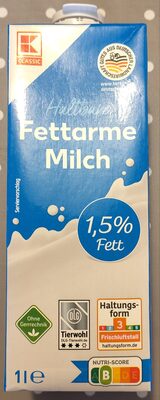 Haltbare fettarme Milch