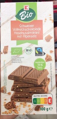 Schweizer Vollmilchschokolade front packaging