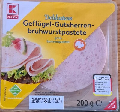 Geflügel-Gutsherren-brühwurstpastete front packaging