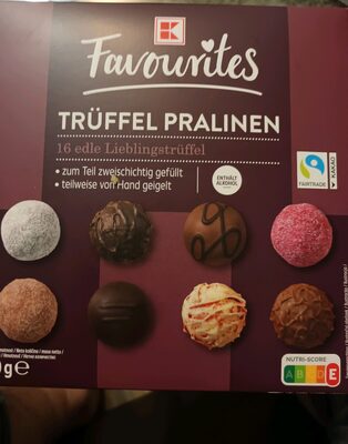 Trüffel Pralinen enthält Alkohol front packaging
