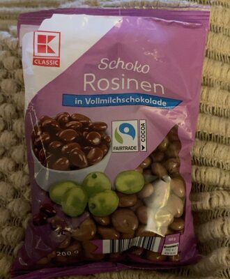 Schoko Rosinen in Vollmilchschokolade