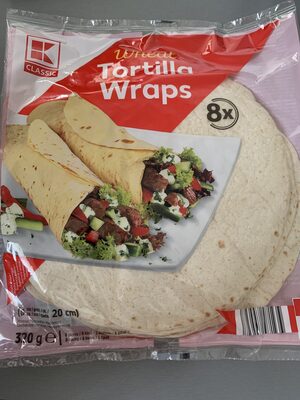 Tortilla wraps front packaging
