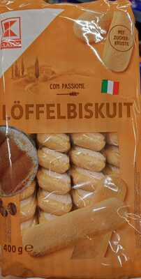 Löffelbiscuits mit Zuckerkruste front packaging