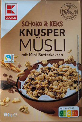 Schoko & Keks Knuspermüsli mit Mini-Butterkeksen
