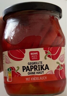 Gegrillte Paprika ohne Haut mit Knoblauch