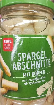 Spargelabschnitte mit Köpfen