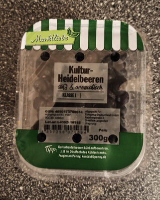 Kultur-Heidelbeeren front packaging
