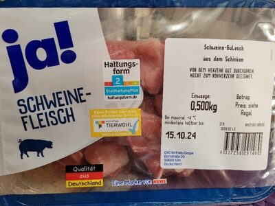 Schweine-Gulasch aus dem Schinken