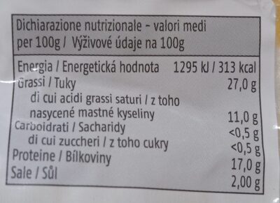 Käsekrainer nutrition facts table