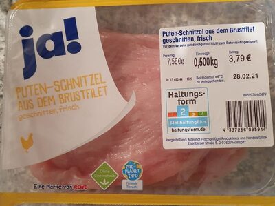 Puten Schnitzel front packaging