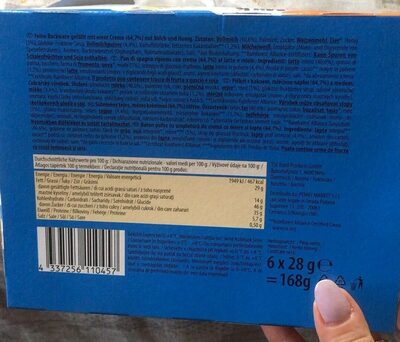 Milk snack front packaging