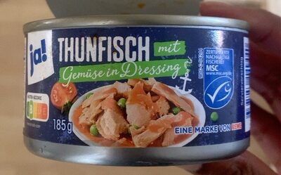 Thunfisch in pikantem Dressing mit Gemüse