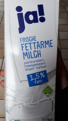 Frische Fettarme Milch front packaging