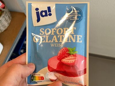 Sofort Gelatine weiß