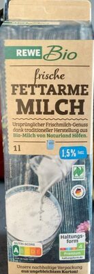 Rewe bio frische fettarme Milch