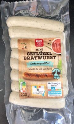 Mini geflügel bratwurst