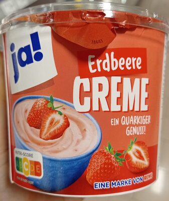 Erbeere Creme