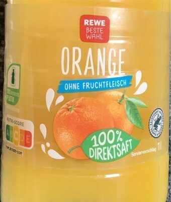 Orangensaft front packaging