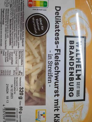 Delikatess-Fleischwurst mit Käse