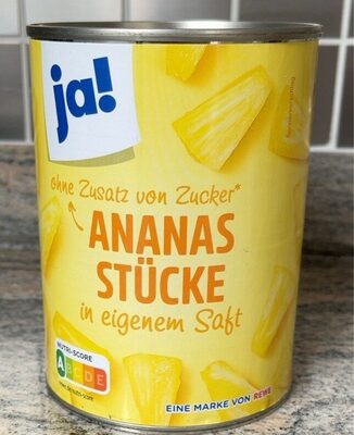 Ananas Stücke in eigenem Saft