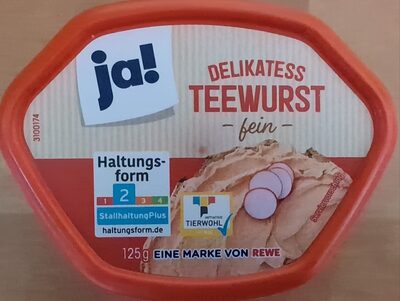 Delikatess Teewurst fein