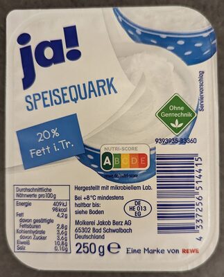 Speise Quark 20% Fett