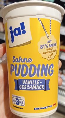 Sahne-Pudding Vanille-Geschmack front packaging