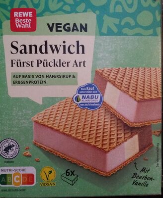 Vegan Sandwich Fürst Pückler Art front packaging