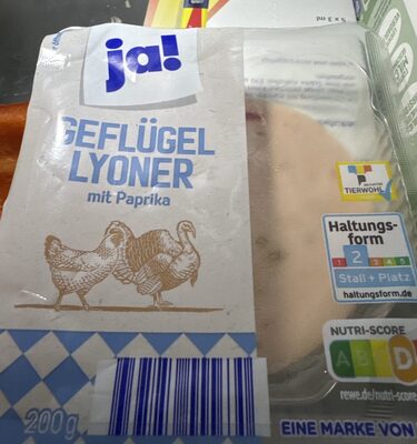 Geflügel Lyoner mit Paprika
