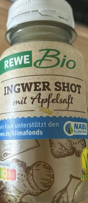 Ingwer Shot mit Apfelsaft