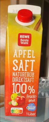 Apfelsaft front packaging