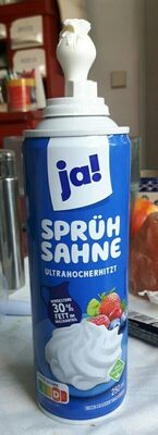 Whipped cream ultra high temperature min. 30% fat