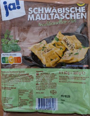 Schwäbische Maultaschen traditioneller Art