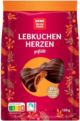 Lebkuchen Herzen mit Aprikosenfüllung front packaging