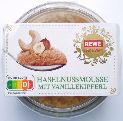 Haselnussmousse mit Vanillekipferl front packaging