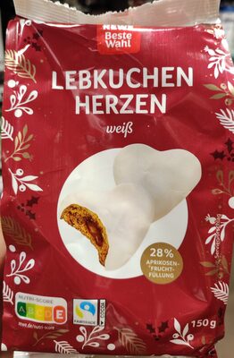Lebkuchen Herzen Weiss