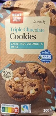 Triple chocolat cookies