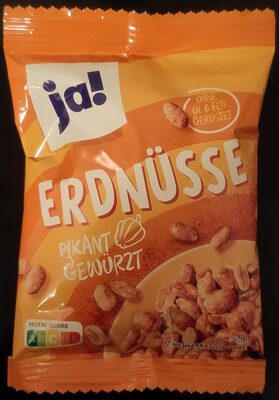 Erdnüsse pikant gewürzt front packaging