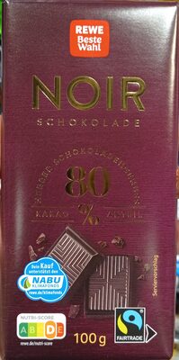 Noir 80% Schokolade