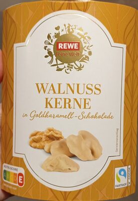 Walnuss Kerne in Goldkaramell-Schokolade