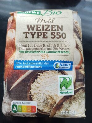 Weizenmehl Type 550 front packaging