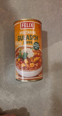 Vegetarisk gulaschsoppa
