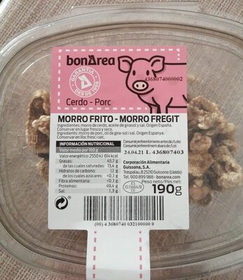 Morro frito front packaging