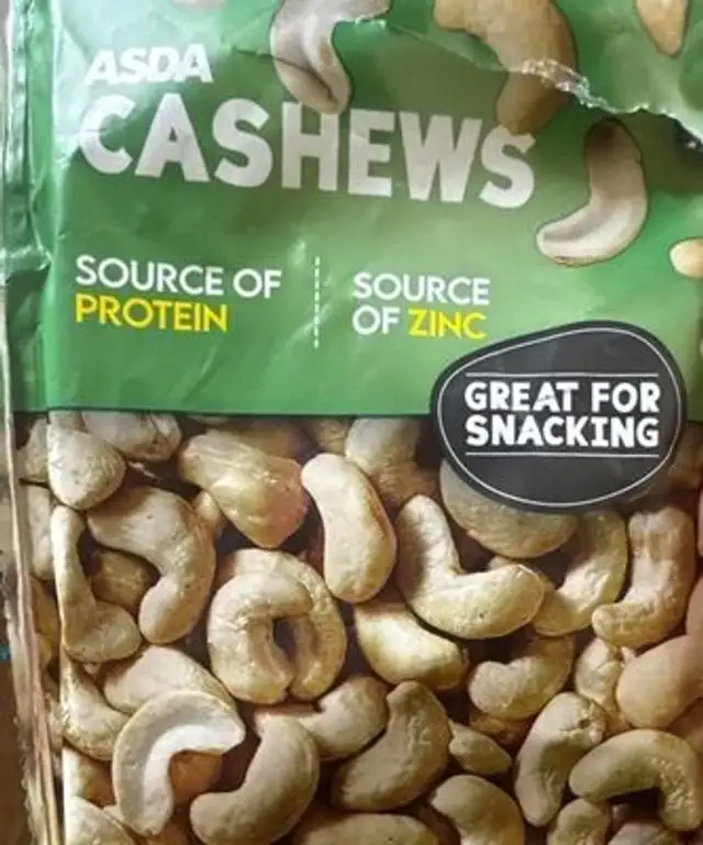 Cashews front packaging