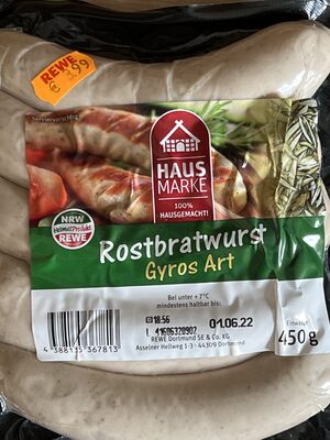 Rostbratwurst Gyros Art