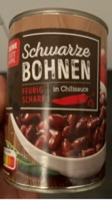 Schwarze Bohnen in Chilli
