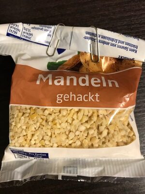 Mandeln, gehackt front packaging
